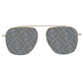Fendi 57mm Navigator Print Sunglasses