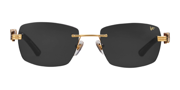 VF BAL HARBOUR BUFFS BLACK BUFFALO HORN 24KT YELLOW GOLD