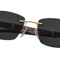 VF BAL HARBOUR BUFFS BLACK BUFFALO HORN 24KT YELLOW GOLD