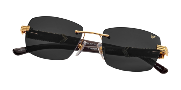 VF BAL HARBOUR BUFFS BLACK BUFFALO HORN 24KT YELLOW GOLD
