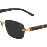 VF BAL HARBOUR BUFFS BLACK BUFFALO HORN 24KT YELLOW GOLD
