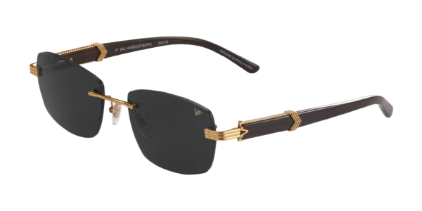 VF BAL HARBOUR BUFFS BLACK BUFFALO HORN 24KT YELLOW GOLD