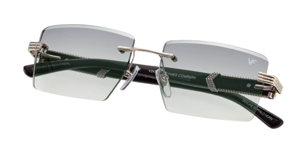 VF ICON BUFFS BLACK BUFFALO HORN 24KT WHITE GOLD
