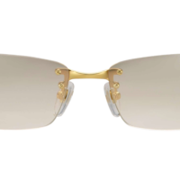 VF INFAMOUS RIMLESS DRILL MOUNT 24KT GOLD
