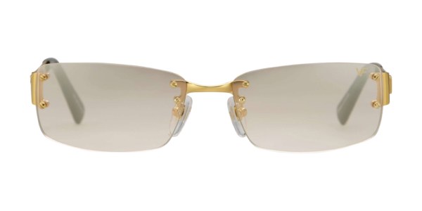VF INFAMOUS RIMLESS DRILL MOUNT 24KT GOLD