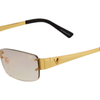 VF INFAMOUS RIMLESS DRILL MOUNT 24KT GOLD