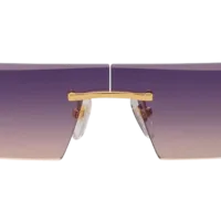 VF EMPIRE RIMLESS DRILL MOUNT 24KT GOLD